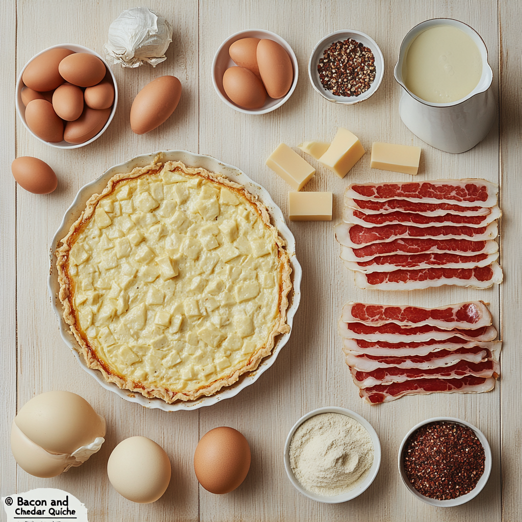 0 2 2025 01 08T091525.432 Bacon and Cheddar Quiche Recipe: The Ultimate Comfort Dish