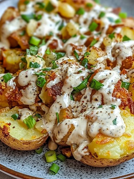 472375357 122137768856444186 450369005856381439 n Gourmet Smashed Potatoes with Herb Sauce